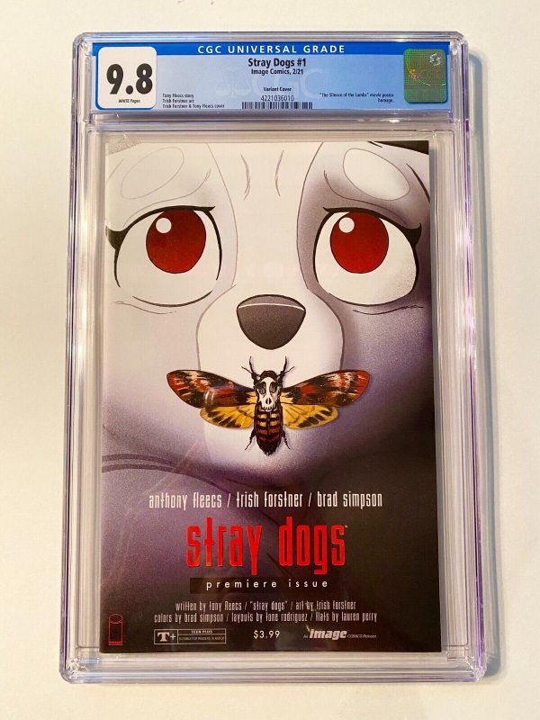 Stray Dogs #1 CGC 9.8, Cover B Silence Of The Lambs Homage Cover Quality Seller