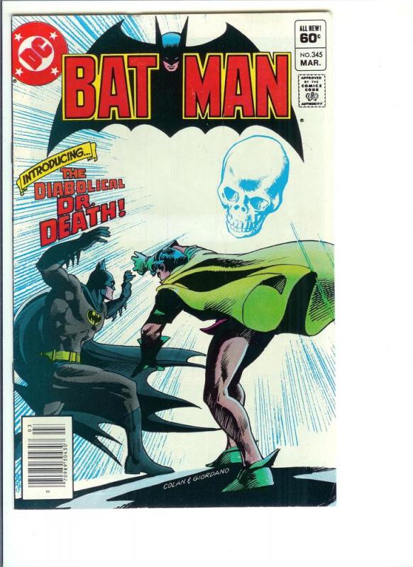 Batman #345 - Bronze Age - March, 1982 (VF+)