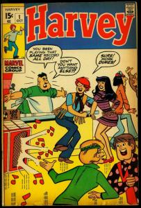 Harvey #1 1970- Marvel Comics- Teen Humor- Soda Shop VG/FN