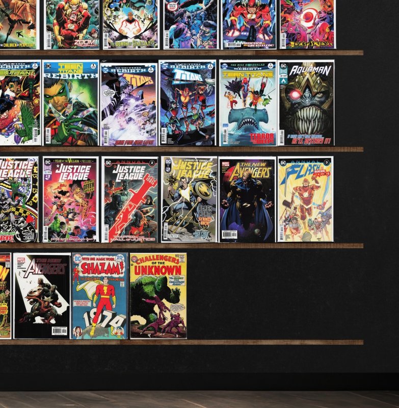 Huge Lot 140+ Comics with The Flash, Justice League & More!