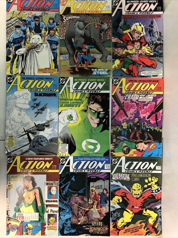Action Comics Weekly (1987) # 584-650 Missing # 616 & 631 (F/VF) DC Comics
