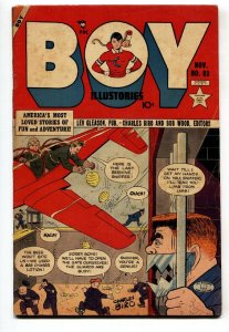 BOY COMICS #83-iron jaw-bee hive attack cover-Golden Age VG-