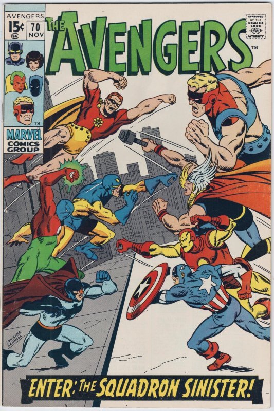 The Avengers #70 (1969) VF