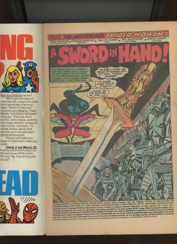 (1978) Spider-Woman #2: BRONZE AGE! KEY ISSUE! WE COMBINE SHIPPING! (2.0)