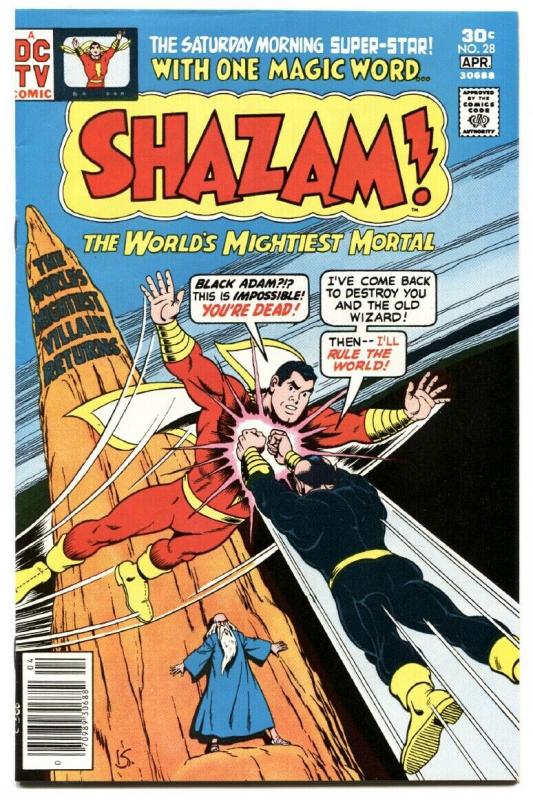 SHAZAM #28-1976-DC-FIRST BLACK ADAM-HIGH GRADE-KEY!!!