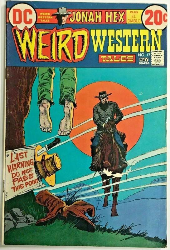 WEIRD WESTERN TALES#17  FN/VF 1973 JONAH HEX DC BRONZE AGE COMICS