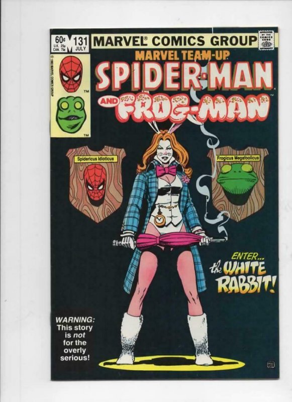 MARVEL TEAM-UP #131, VF+, Spider-Man, Frog-Man, White Rabbit 1972 1983