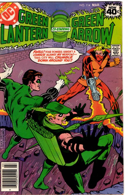 Green Lantern & Green Arrow #114 (1960 v2) Black Canary VF+