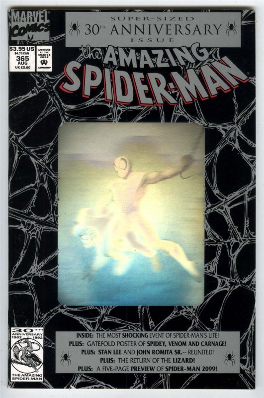 Amazing Spider-Man #365 Aug 1992 1st App.Spider-Man 2099 Oscar Isaac KEY ISSUE ! 