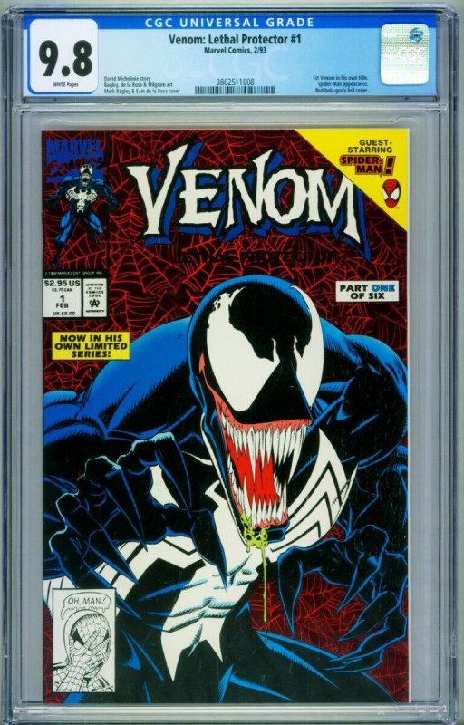 Venom: Lethal Protector #1 - CGC 9.8 MARVEL COMIC BOOK - 3862511008 | Comic  Books - Modern Age, Marvel, Venom, Superhero