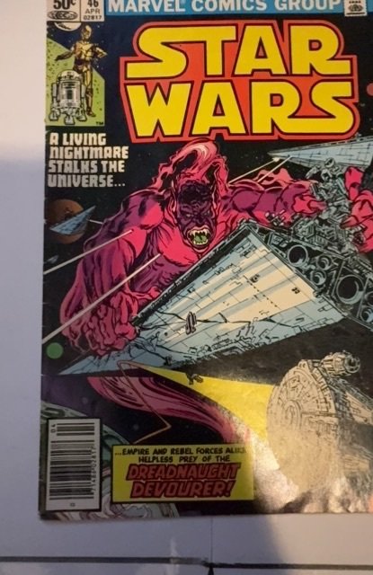 Star Wars #46 Newsstand Edition (1981)dreadnot devoured