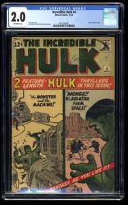Incredible Hulk #4 CGC GD 2.0 Off White Origin Retold!