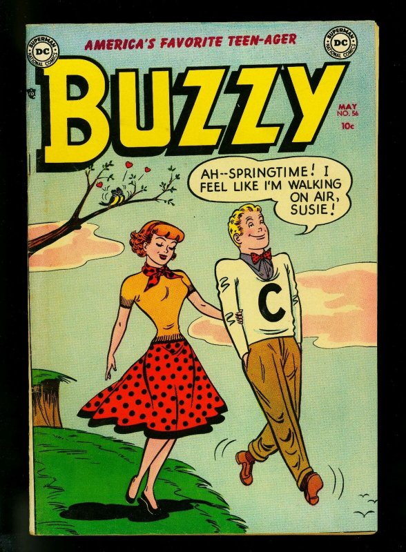 Buzzy #56 1954- DC Teenage humor- Nice VF copy 