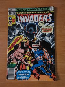 The Invaders #29 Newsstand Variant ~ FINE FN ~ 1978 Marvel Comics