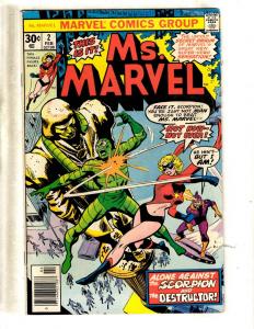 Ms. Marvel # 2 FN- Marvel Comic Book Scorpion Carol Danvers Origin J321