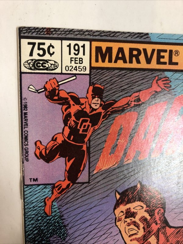 Daredevil (1982) # 191 (VF+) Canadian Price Variant (CPV)  ! frank Miller