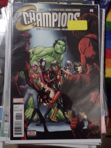 CHAMPIONS # 6 2017 MARVEL  MS MARVEL NOVA MILES MORALES CYCLOPS CHO HULK VISION