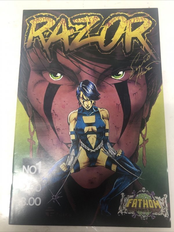 Razor (1992) # 1 Variant • Thomas O’Connor • Signed Everette Hartsoe • London