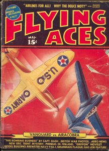 Flying Aces 5/1940-August Schomburg-Eric Trent-hero pulp-McWilliams-FR/G