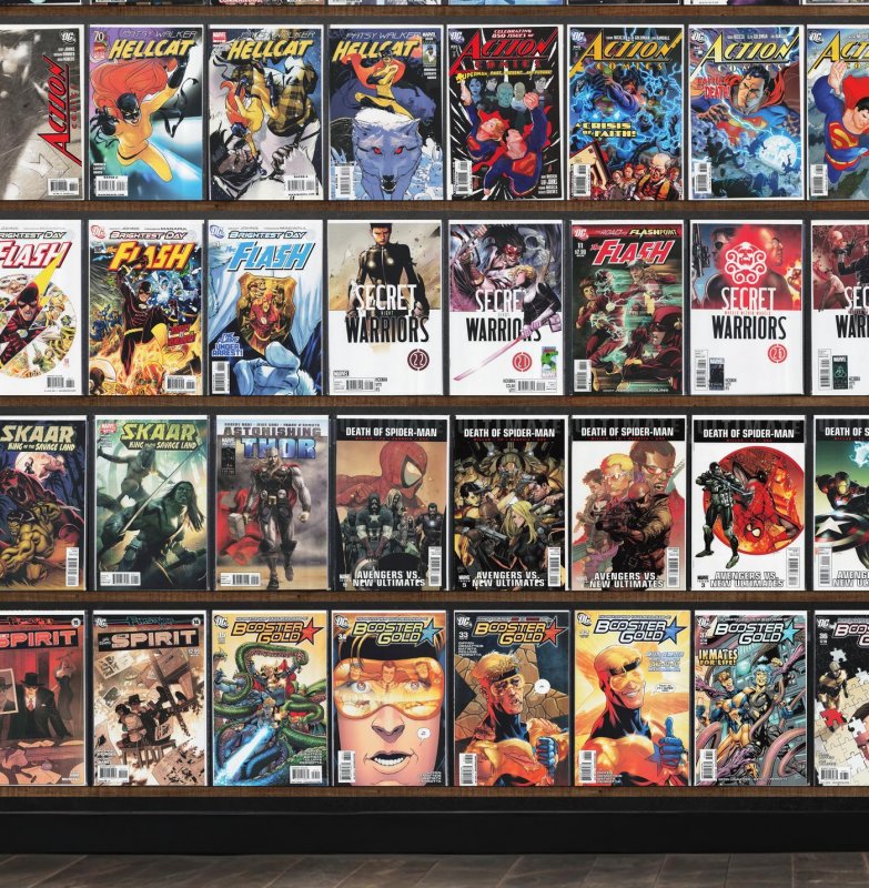 Huge Lot 170+ Comics with Action Comics, Wonder Woman, The Flash & More!