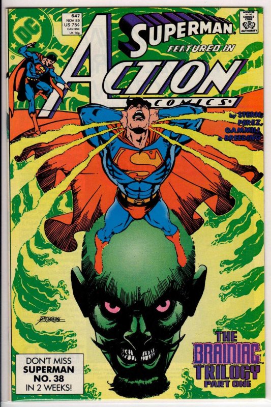 Action Comics #647 Direct Edition (1989) 9.8 NM/MT