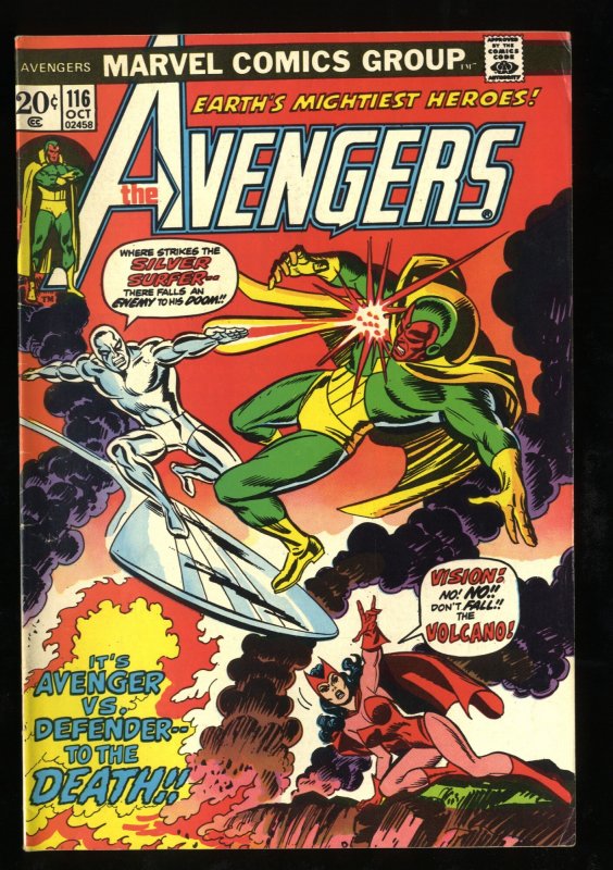 Avengers #116 FN/VF 7.0 Silver Surfer!