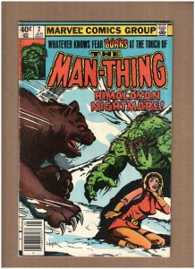Man-Thing #2 Marvel Comics 1980 VG 4.0