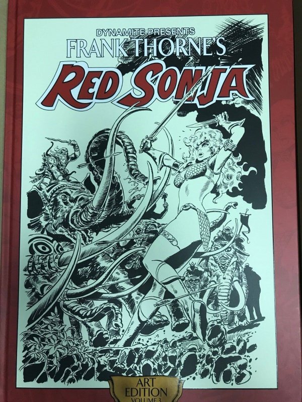 RED SONJA Art Edition Vol 3 SIGNED Frank Thorne Hardback 15/250! Artist's HC