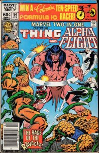 Marvel Two-in-One #84 Newsstand Edition (1982) The Thing
