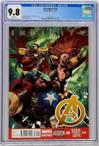 Avengers #15 Marvel 2013 CGC 9.8 NM/MT Prelude to Infinity 1 of 8 at Top Grade