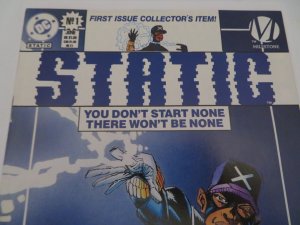 Static #1 Direct Edition (1993)Blue Variant Comic Book NM- 9.2