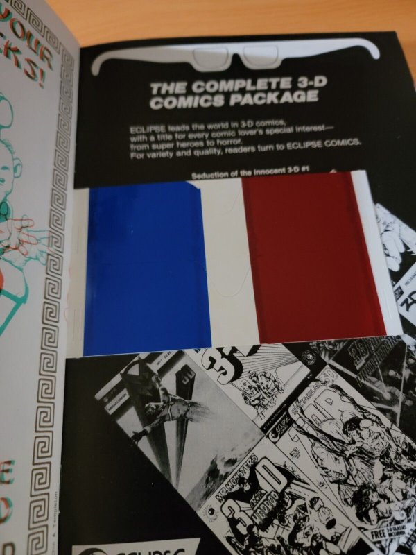 Adolescent Radioactive Black Belt Hamsters 3-D #2 ~ NEAR MINT NM ~ 1986 Eclipse