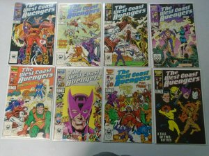 West Coast Avengers lot 49 different #1-50 missing #46 8.0 VF (1985-89)