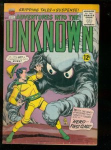 ADVENTURES INTO THE UNKNOWN #153 1964-MAGIC AGENT STORY VG/FN
