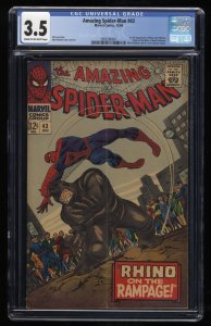 Amazing Spider-Man #43 CGC VG- 3.5 1st Full Appearance Mary Jane!