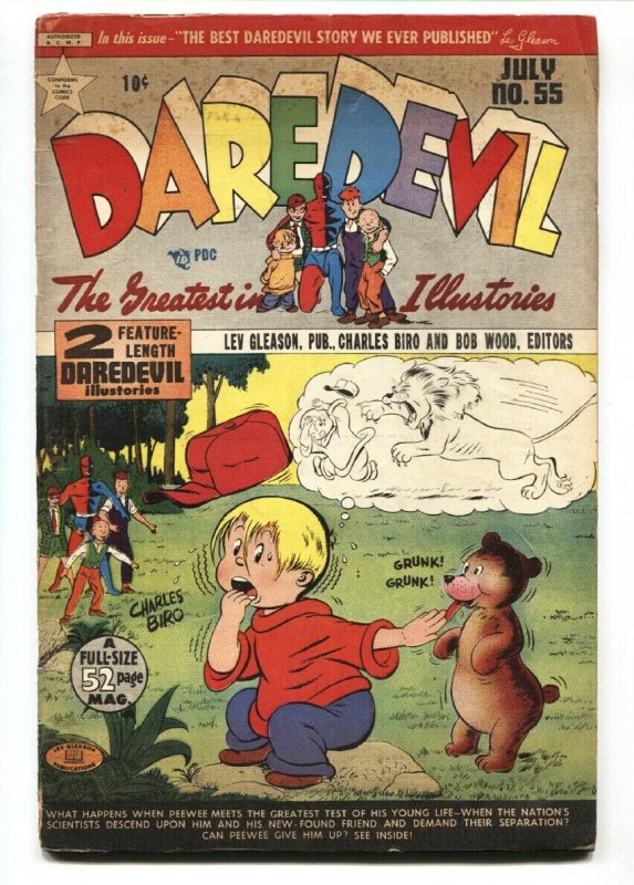 DAREDEVIL COMICS #55 1949  LEV GLEASON PUBS BIRO MAURER VG