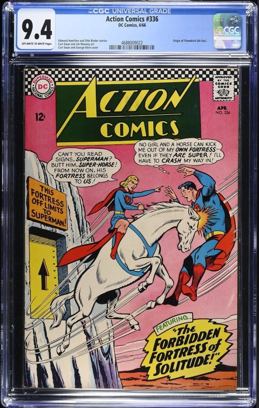 Action Comics #336 (DC, 1966) CGC 9.4
