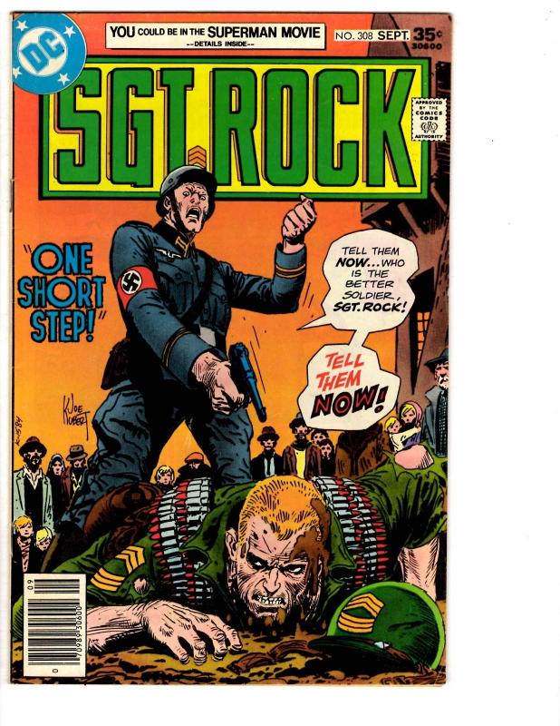 5 Sgt. Rock DC Comic Books # 307 308 309 310 311 World War II Easy Company J129