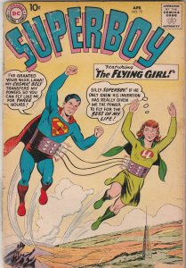 Superboy #72 (1959) Lana Lang's Flying Lesson! 1st Robelo Superboy Robot...