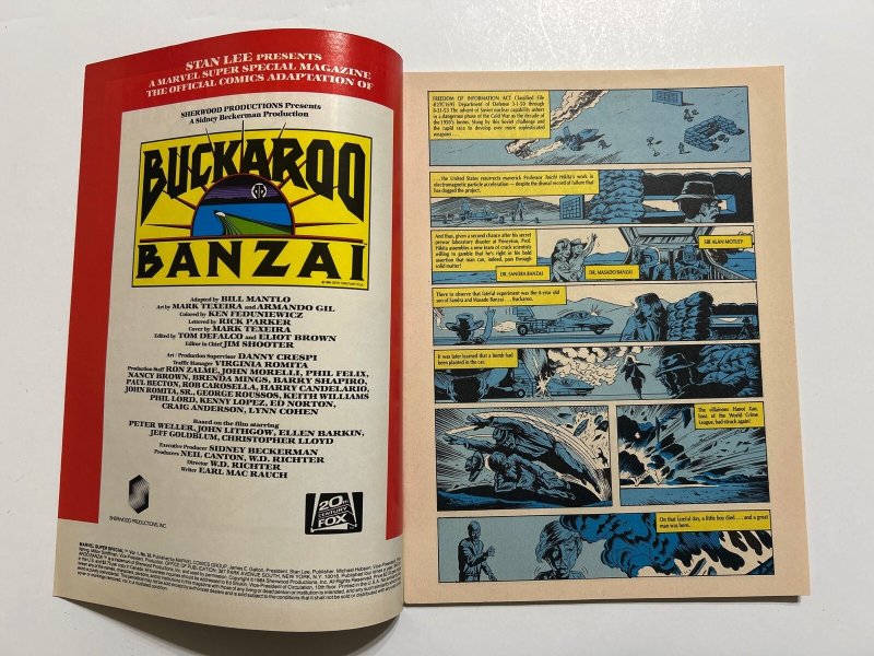 Marvel Super Special Magazine #33 F+ 6.5 Buckaroo Banzai