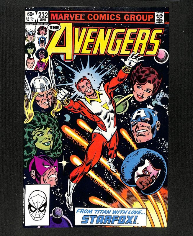 Avengers #232 1st Eros as Starfox!