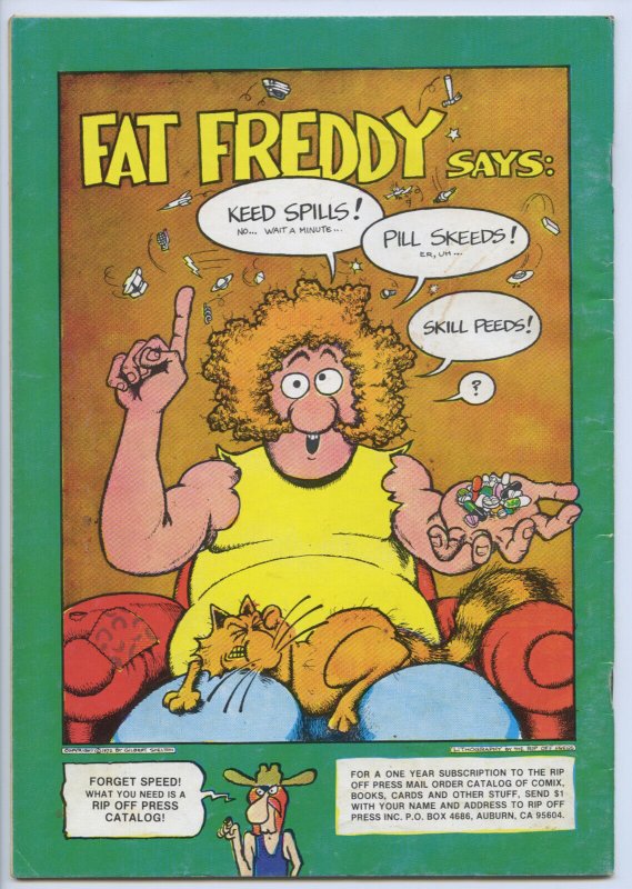 FREAK BROTHERS #3 - 2.5, OW-W - Comix - 9th printing