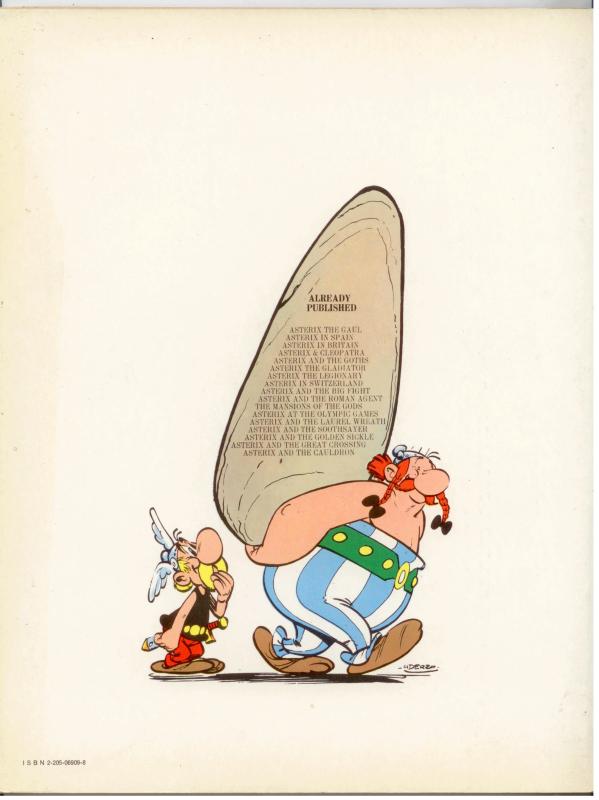 ASTERIX  THE LEGIONARY Goscinny, Uderzo (1978 Printing in Canada) Very Fine 