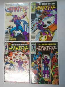 Hawkeye set #1-4 6.0 FN (1983 1st Series)