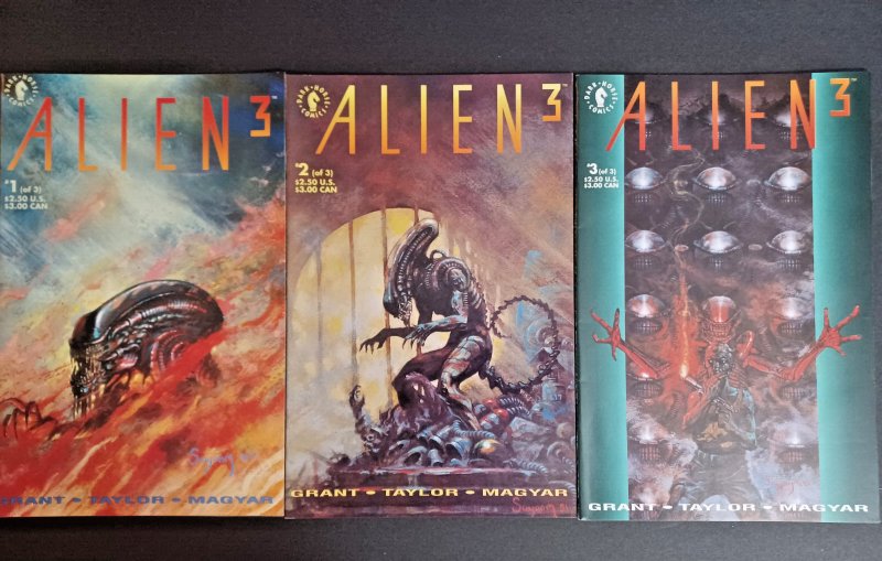 Alien 3 #1 2 & 3 Complete Set - Dark Horse - 1992 - (-NM)