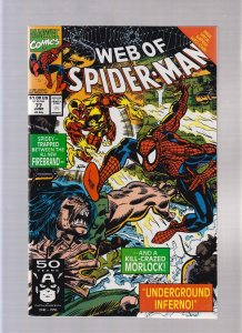 Web Of Spider Man #77 - Alex Saviuk Cover Art! (8.5) 1991