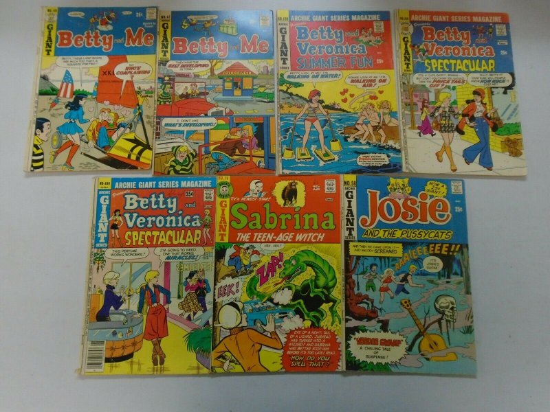 Archie Giant Series comic lot 7 different issues avg 5.0 VG FN