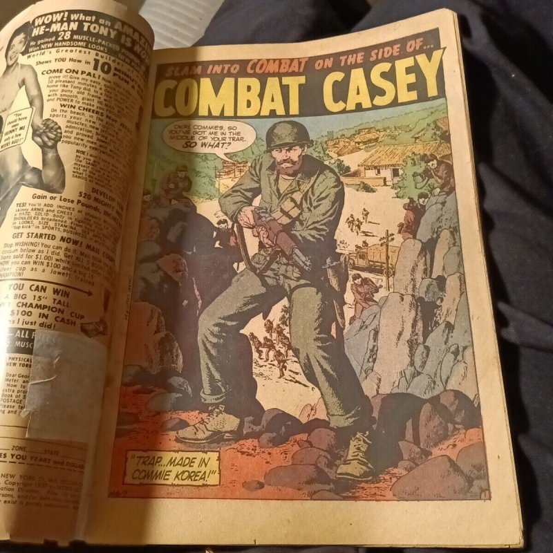 Combat Casey #34 July 1957 Atlas War Comics Silver Age Scarce Final Last Issue