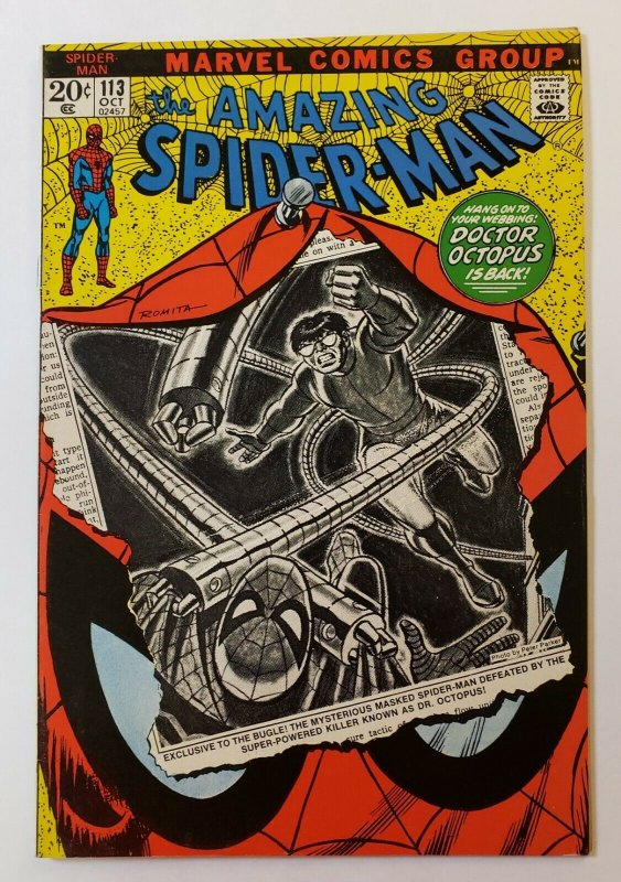 Amazing Spider-Man #113 VF Marvel Bronze Age 1972 Doctor Octopus