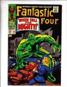 Fantastic Four #70 (Jan-68) FN+ Mid-High-Grade Fantastic Four, Mr. Fantastic ...